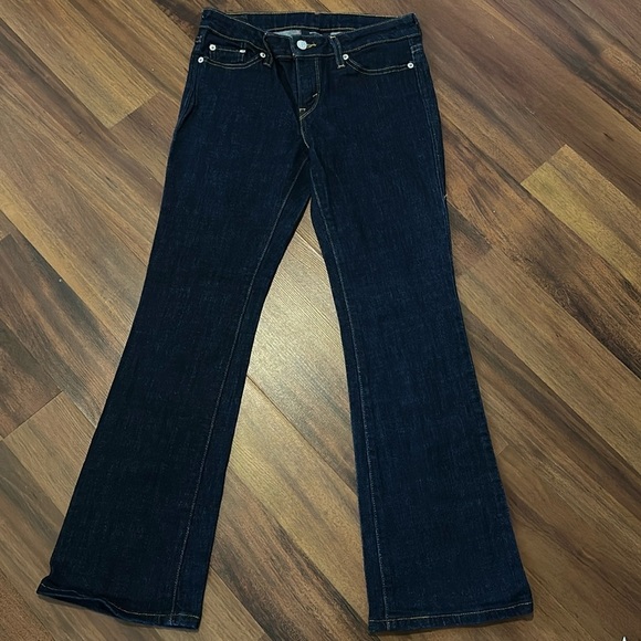 Levi's Denim - Levi’s Mid Rise Bootcut 553 Dark Blue Jeans Size 4 Short- Excellent Condition